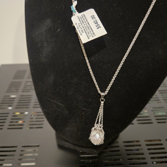 Gorgeous necklace freshwater pearl and silver - Picture 4 of 6